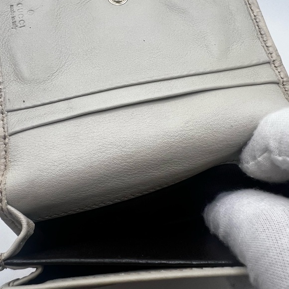 GUC Gucci Cream Mini Wallet - Picture 7 of 8